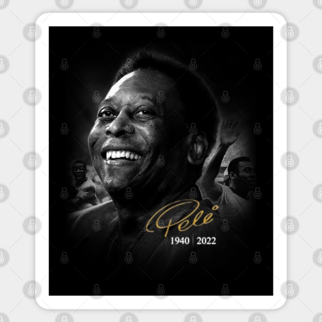 Pelé - 1940-2022 Sticker by Distant War